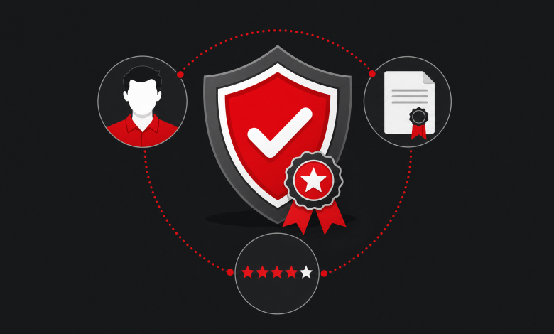 E-E-A-T Nedir? SEO İçin Neden Önemli ve Nasıl Güçlendirilir? 1 E-E-A-T güven rozeti görseli