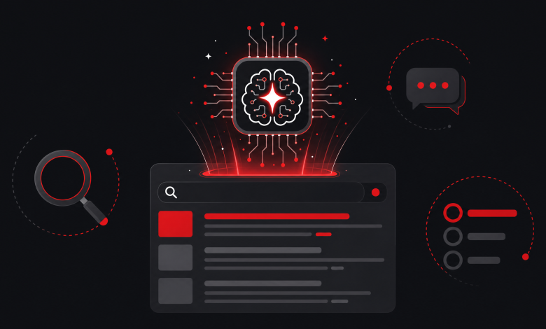 AI Overviews ve GEO: Yapay Zekâ Çağında SEO (2026) 1 AI Overviews yapay zekâ arama görseli