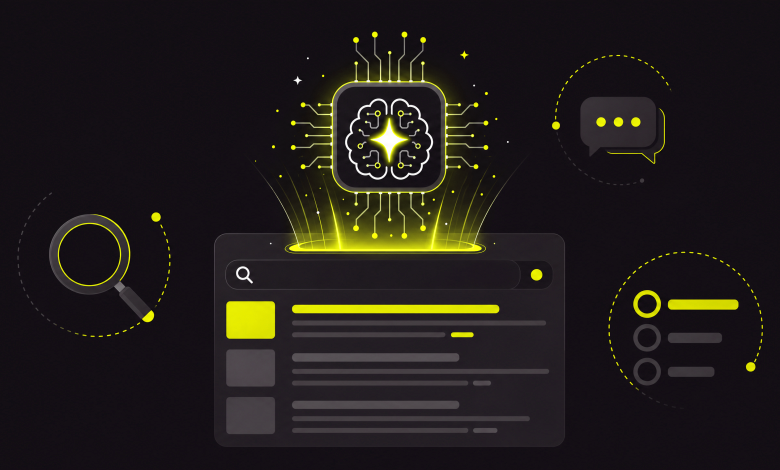 AI Overviews ve GEO: Yapay Zekâ Çağında SEO (2026) 1 AI Overviews yapay zekâ arama görseli