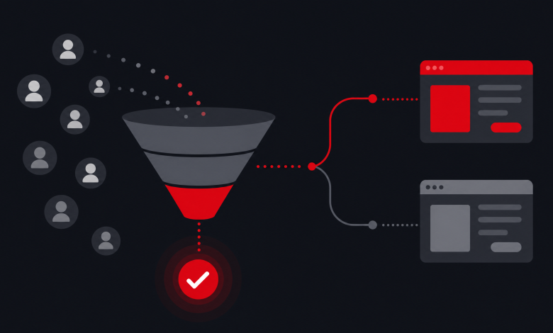 Dönüşüm Oranı Optimizasyonu (CRO) Nedir? Nasıl Artırılır? 1 CRO dönüşüm hunisi görseli
